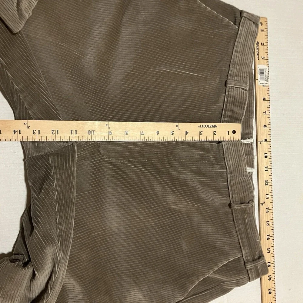 Gurteen Mens Corduroy Trousers Size 40 Tan Beige‎ 40x31 Pleated Casual Hook
